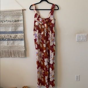 Madewell floral jumpsuit